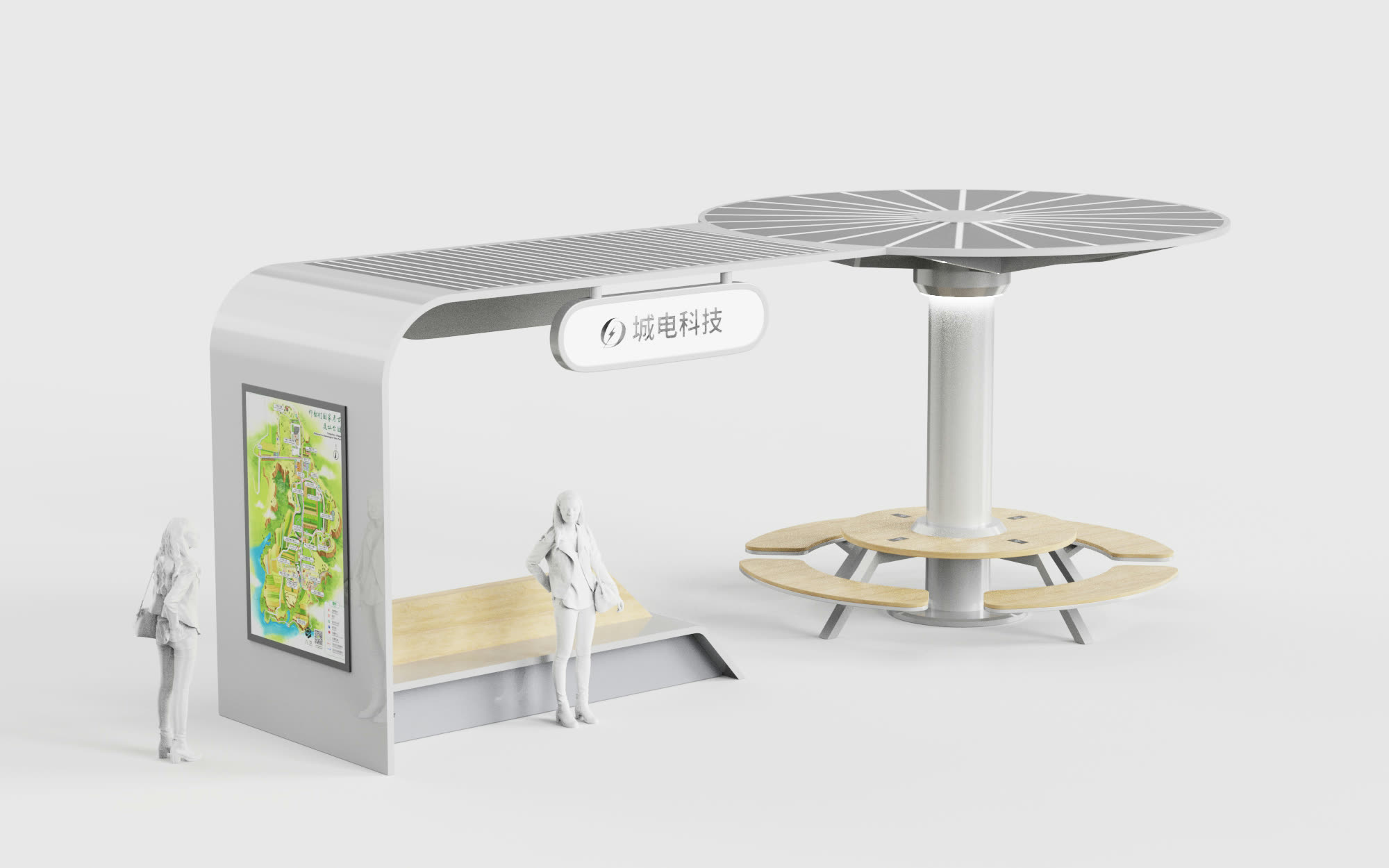光伏驿站鸟瞰图